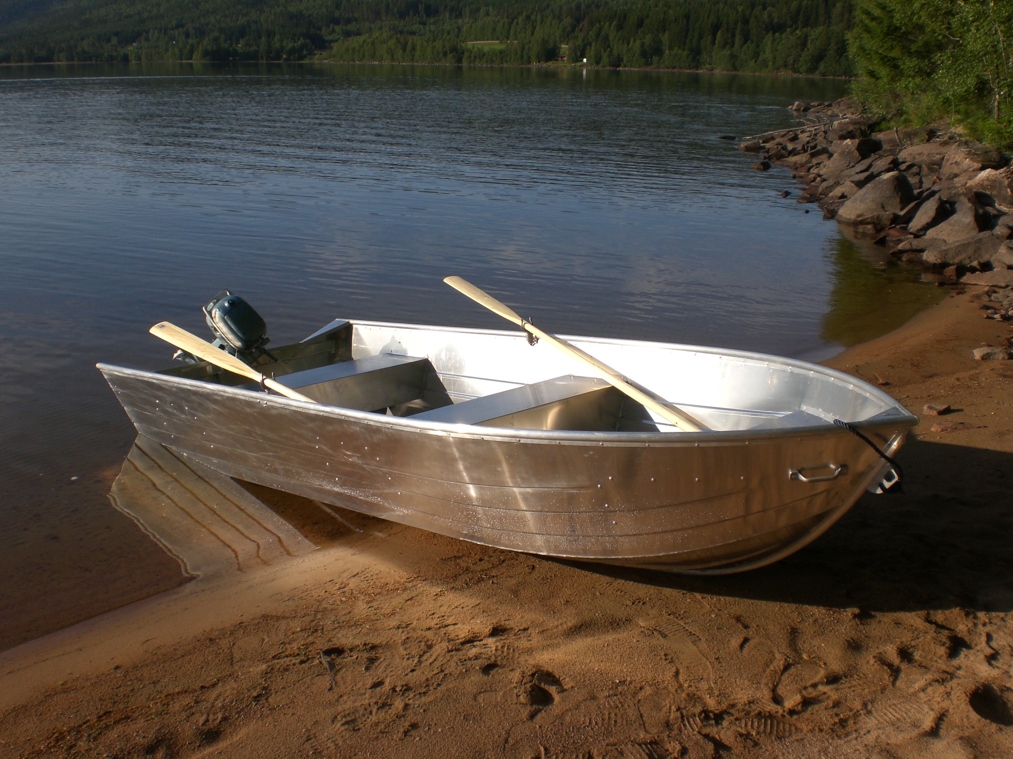 Aluminiumsbåt i saltvann